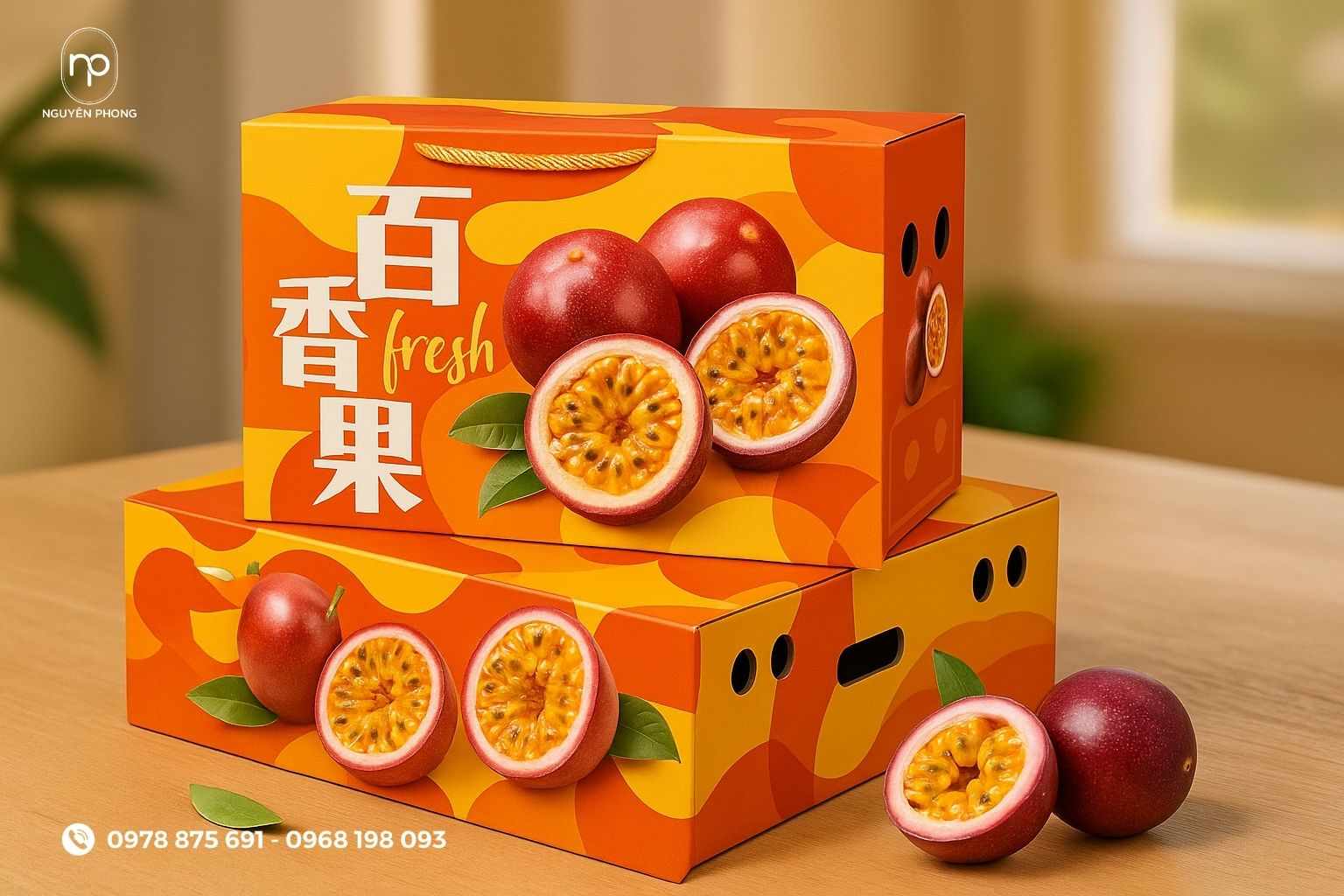 Thùng carton đựng chanh dây
